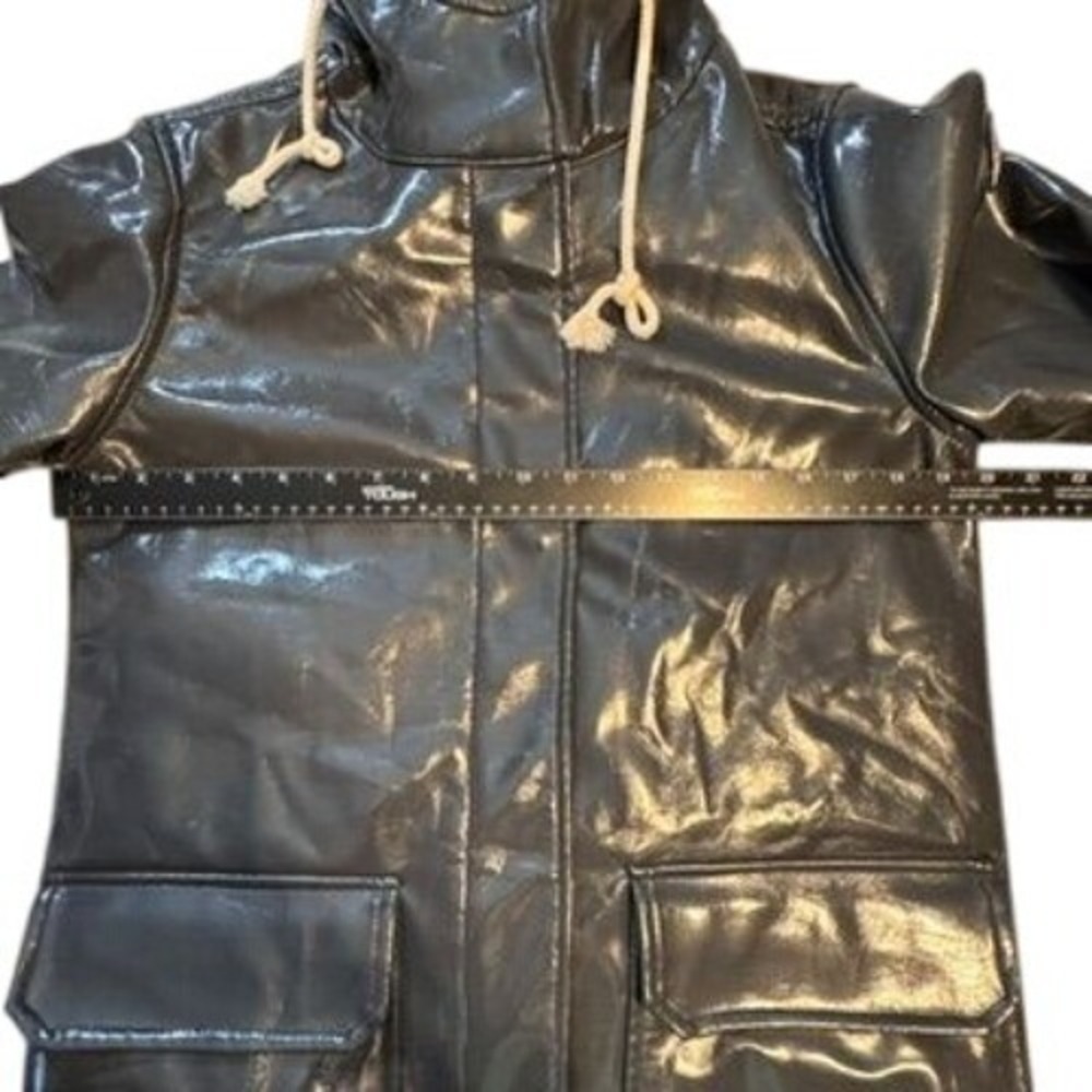 Invicta Italy Waterproof Hooded Jacket Women‎ Med Gray Blue Quilted Lining *FLAW - Picture 15 of 16